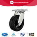 8 '' Swivel Heavy Duty zwart rubberen industriële zwenkwiel met ijzeren kern